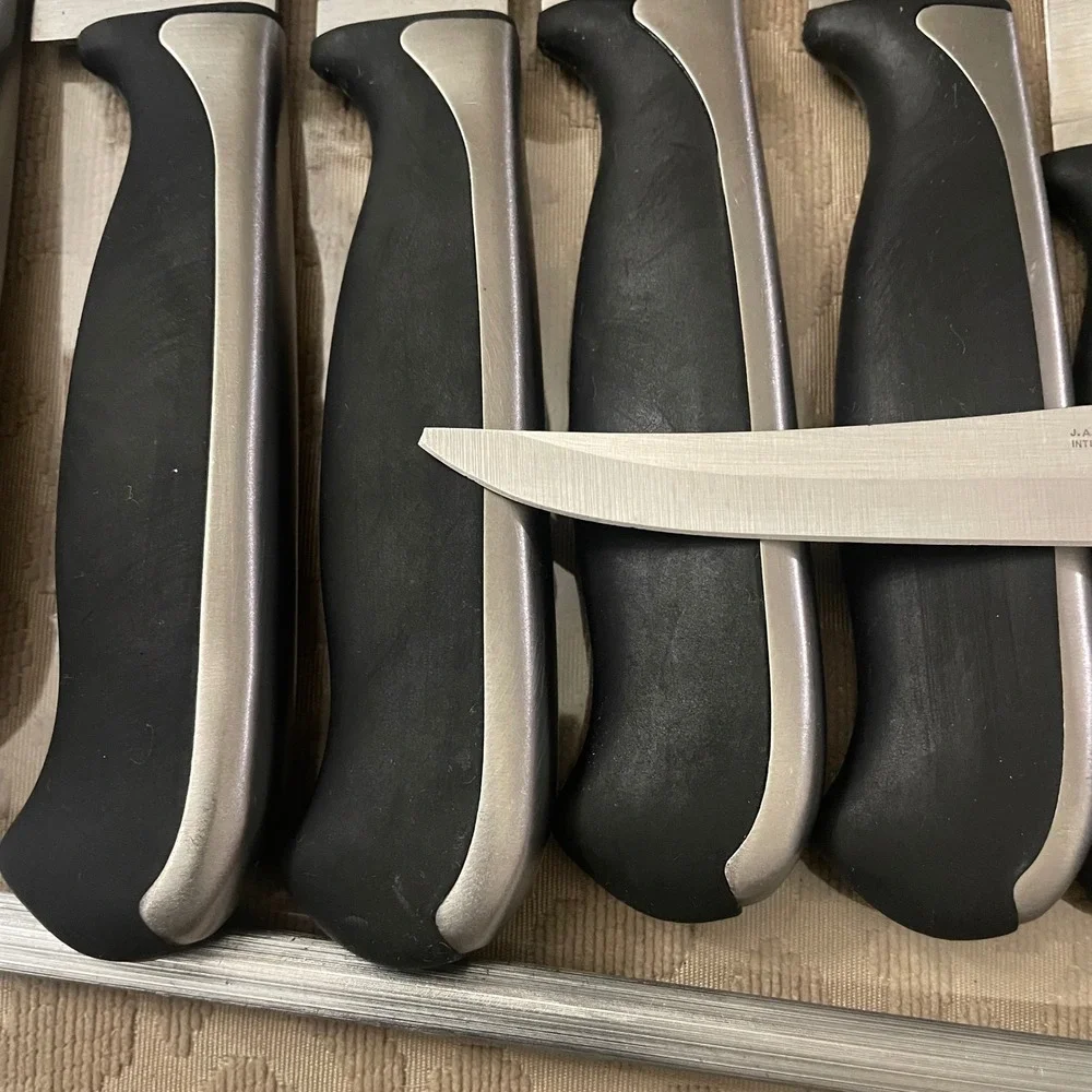 JA Henckels International Fine Edge Synergy 16 Pc Knife Block Set Black Silver